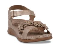 Faye Wedge Sandal Gold Metallic view