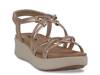 Fran Wedge Sandal Gold Metallic view