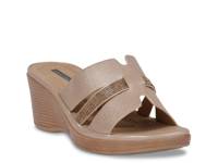 Frances Wedge Sandal Gold Metallic view