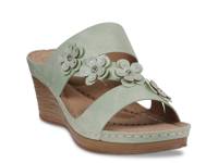 Halia Wedge Sandal Sage Green view