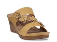 Halia Wedge Sandal Yellow view