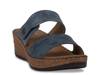 Meli Wedge Sandal Blue view