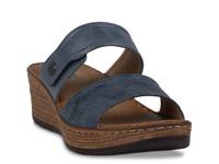 Meli Wedge Sandal Blue view
