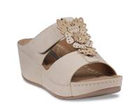 Talia Wedge Sandal White view