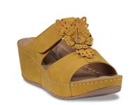 Talia Wedge Sandal Yellow view