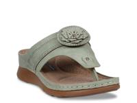 Vickie Wedge Sandal Sage Green view