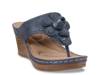 Willa Wedge Sandal Blue view
