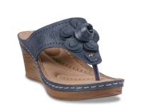 Willa Wedge Sandal Blue view