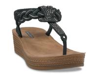 Ivana Wedge Sandal Black view
