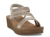 Ruby Wedge Sandal Gold Metallic view