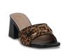 Wanda Sandal Black/Brown Leopard Print view