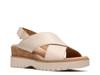 Diaz Wedge Sandal Off White view