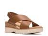 Diaz Wedge Sandal Cognac view