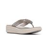 Drift Gem Wedge Sandal Silver Metallic view