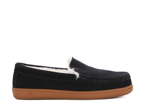 Click to shop men's black slippers at DSW Designer Shoe Warehouse.