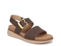 Posie Wedge Sandal Dark Brown view