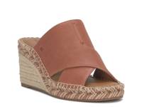 Cailey Espadrille Wedge Sandal Clay Brown Leather view