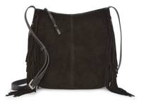 Nyra Suede Crossbody Bag Black view