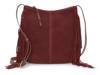 Nyra Suede Crossbody Bag Burgundy view