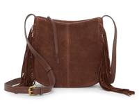 Nyra Small Suede Crossbody Bag Cappuccino Brown view
