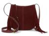 Nyra Small Suede Crossbody Bag Red view