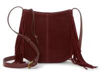 Nyra Small Suede Crossbody Bag Red view