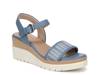 Graciela Wedge Sandal Blue view