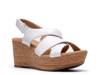 Rose Grace Wedge Sandal White view