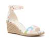 Frilin Espadrille Wedge Sandal White/Multicolor Floral Print view