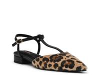 Emily Flat Tan Leopard Print view