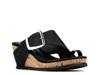 Gyer Wedge Sandal Black view