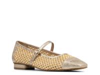 Ditzy Mary Jane Flat Platino Raffia view