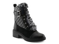 Hilvia Quilt Bootie Black view