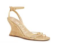 Dania Wedge Sandal Gold Metallic view
