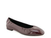 Antonia Flat Dark Red Patent Synthetic view