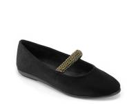 Brisa Mary Jane Flat Black Velvet view