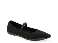 Davina Mary Jane Flat Black Knit view