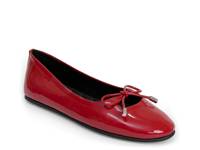 Perle Ballet Flat Red Patent Synthetic view