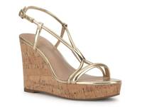 Saphie Wedge Sandal Champagne Metallic view