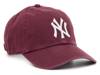 New York Yankees Clean Up Baseball Cap Dark Maroon view