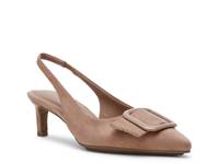 Ilanna Pump Beige Faux Suede view