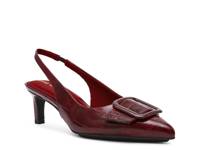 Ilanna Pump Dark Red Croc Print Synthetic view