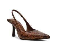 Itzy Pump Brown Snake Print view