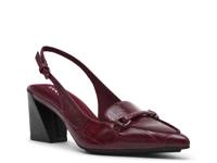 Royce Pump Dark Red Croc Print Synthetic view