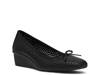 Winslett Wedge Pump Black Synthetic view