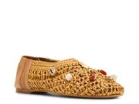 Meela Charm Flat Tan Raffia view