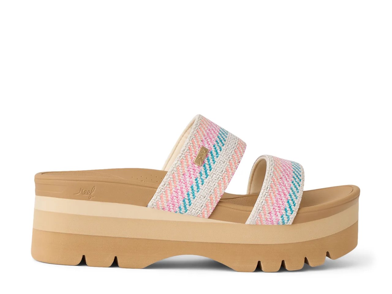 Banded Horizon Platform Sandal