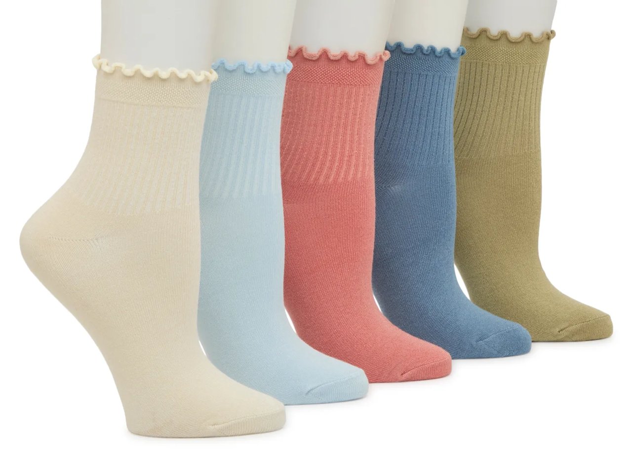 Solid Women's Ankle Socks - 5 Pack