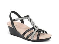 Miami Wedge Sandal Black view