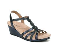 Miami Wedge Sandal Navy Rhinestone view